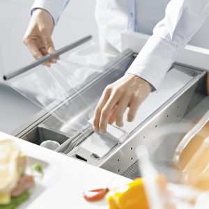 Orga-line Cling Film Dispenser makes light work of cutting and storing Cling Film